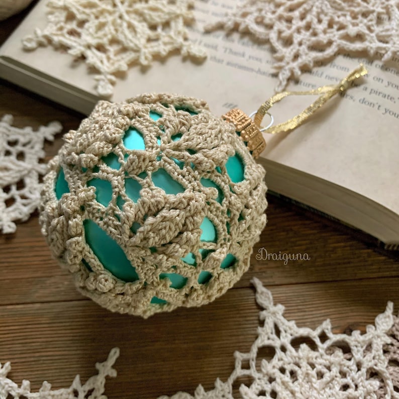 Inscribed Ornament Cover Crochet Pattern, PDF Digital Download image 4