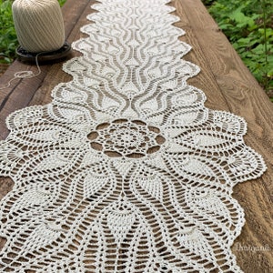 Sunspire Crochet Table Runner Pattern, PDF Digital Download image 9