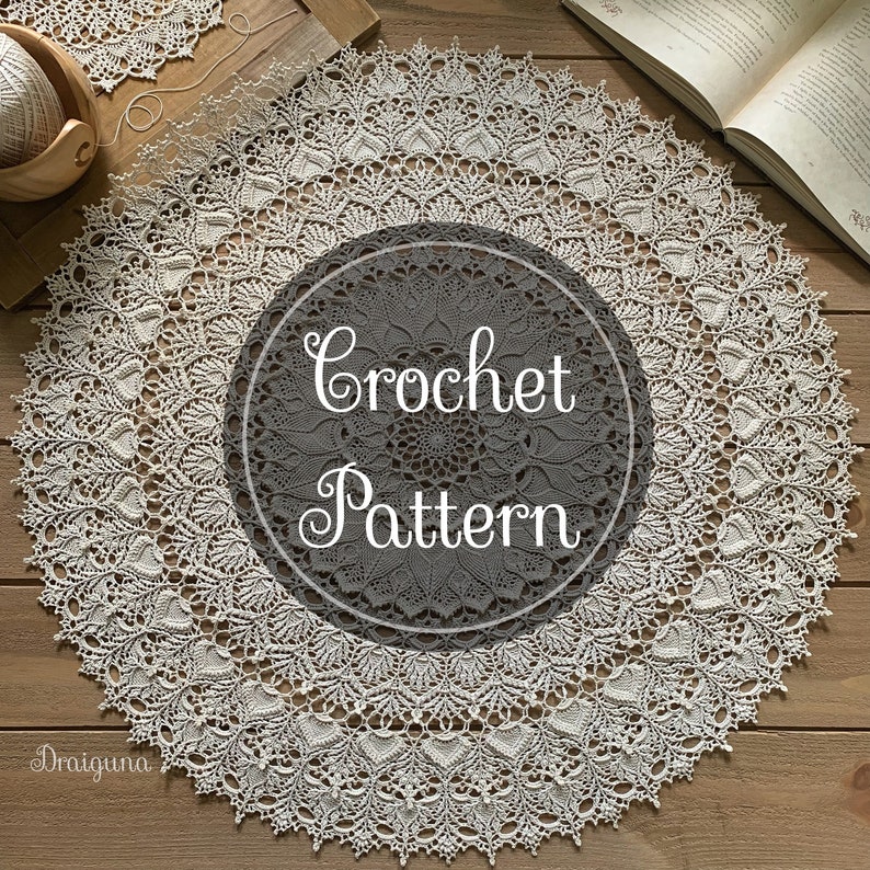 Arcanoweave Crochet Doily Pattern, PDF Digital Download image 1