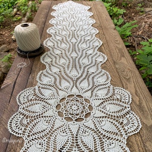 Sunspire Crochet Table Runner Pattern, PDF Digital Download image 4