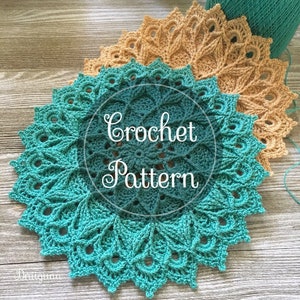 Leylight Crochet Doily Pattern, PDF Digital Download image 1