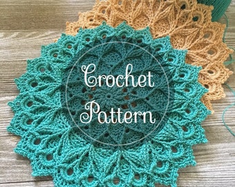 Leylight Crochet Doily Pattern, PDF Digital Download