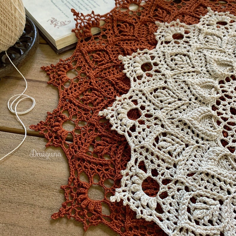 Flora Crochet Doily Pattern, PDF Digital Download image 6