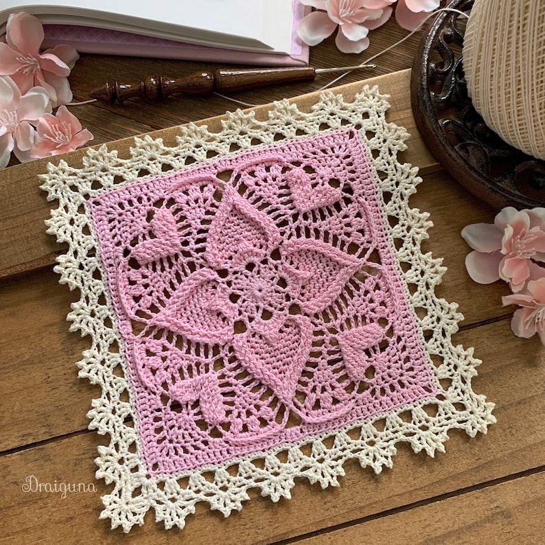 Sweetheart Square Crochet Pattern, PDF Digital Download image 3