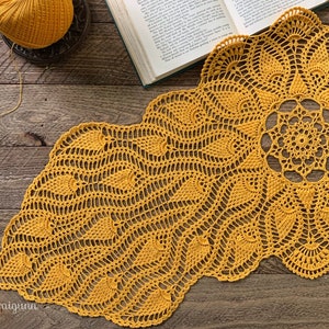 Sunspire Crochet Table Runner Pattern, PDF Digital Download image 5