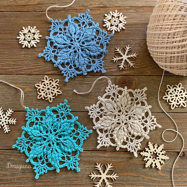 Inscribed Snowflake Crochet Pattern, PDF Digital Download image 8