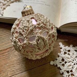 Inscribed Ornament Cover Crochet Pattern, PDF Digital Download image 5