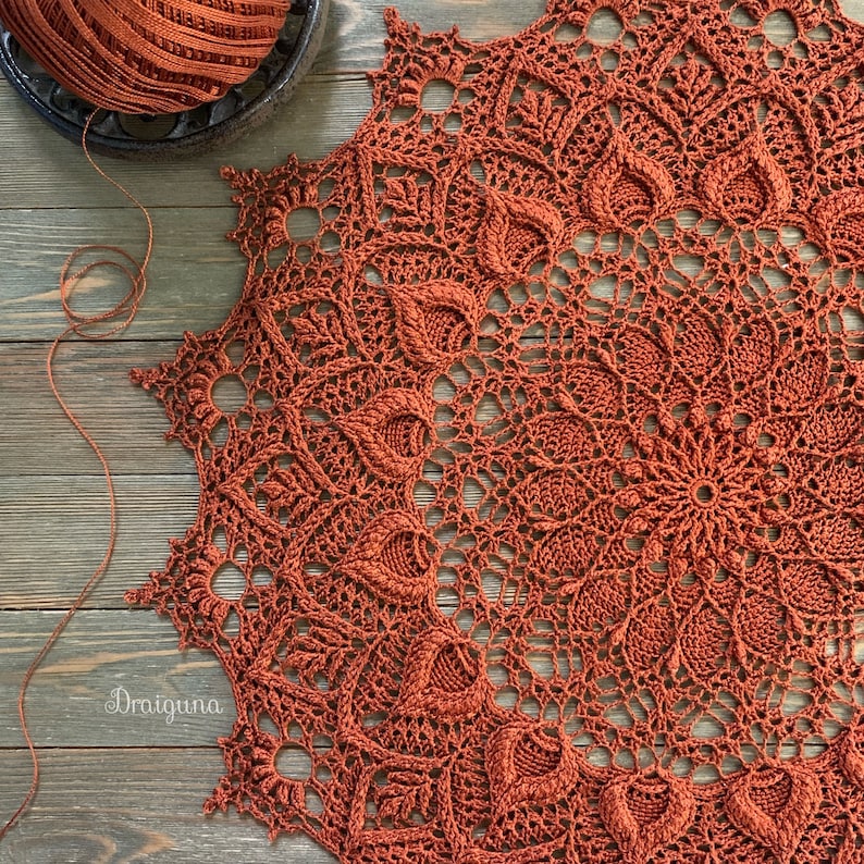 Flora Crochet Doily Pattern, PDF Digital Download image 5