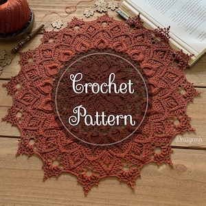 Flora Crochet Doily Pattern, PDF Digital Download image 1