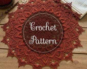 Flora Crochet Doily Pattern, PDF Digital Download