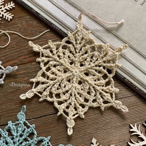 Lorewoven Snowflakes Crochet Pattern, 3 Crochet Snowflake Patterns, PDF Digital Download image 8