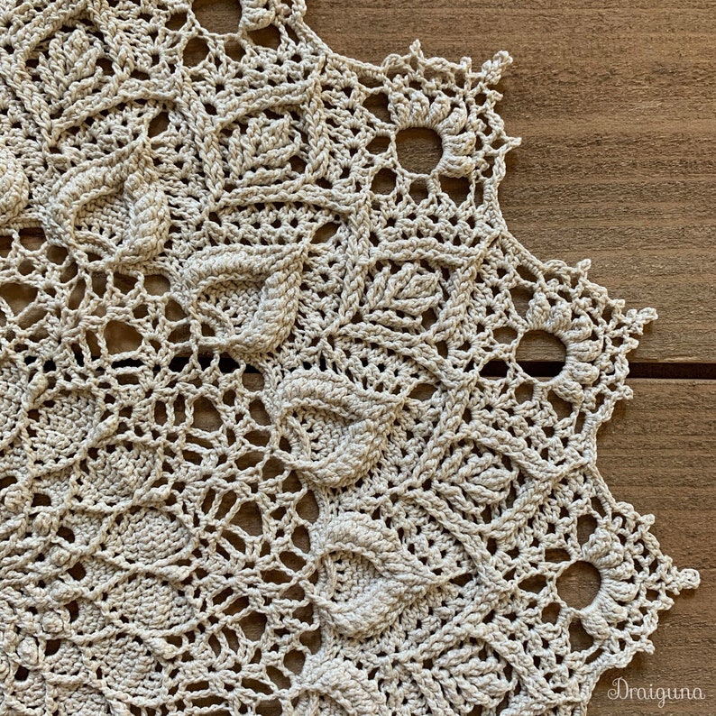 Flora Crochet Doily Pattern, PDF Digital Download image 8