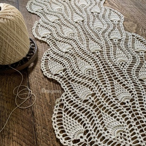 Sunspire Crochet Table Runner Pattern, PDF Digital Download image 8