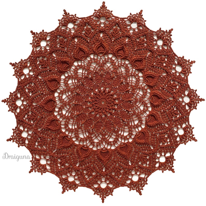 Flora Crochet Doily Pattern, PDF Digital Download image 7