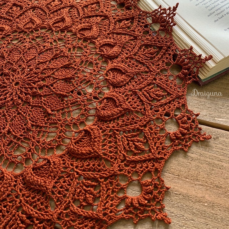 Flora Crochet Doily Pattern, PDF Digital Download image 9