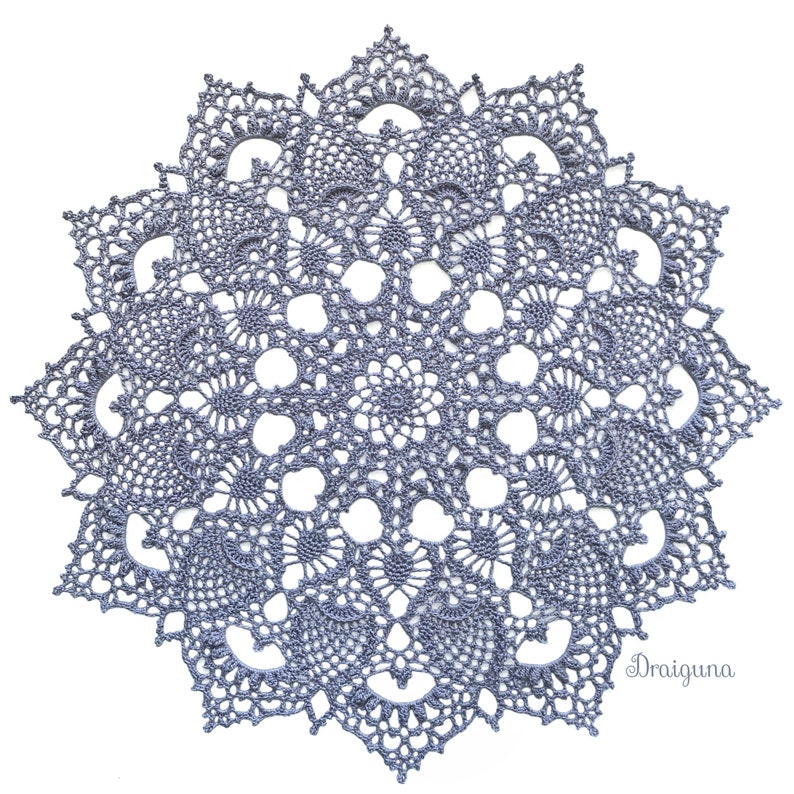 Etherealm Crochet Doily Pattern, PDF Digital Download image 6