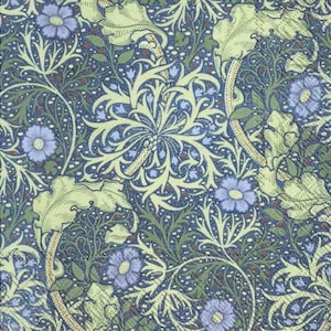 2 grandi tovaglioli di carta William Morris per tecniche miste, collage, scrapbooking, decoupage SET DI DUE Alghe