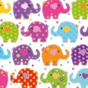 2 servilletas de papel grandes para técnicas mixtas, collage, álbum de recortes, decoupage PAQUETE DE DOS Elefantes divertidos