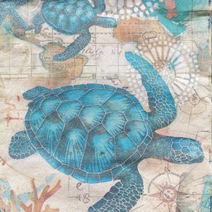 2 servilletas de papel extragrandes para técnicas mixtas, collage, álbum de recortes, decoupage JUEGO DE DOS Pacífico Sur