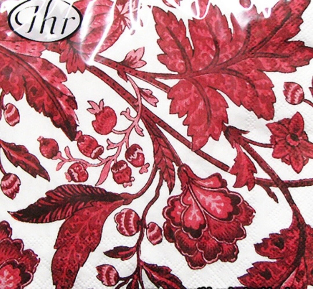 2 Single Large Paper Napkins for Mixed Media Collage Etsy