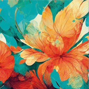 2 grandi tovaglioli di carta rari per tecniche miste, collage, scrapbooking, decoupage CONFEZIONE DA DUE Fantasy