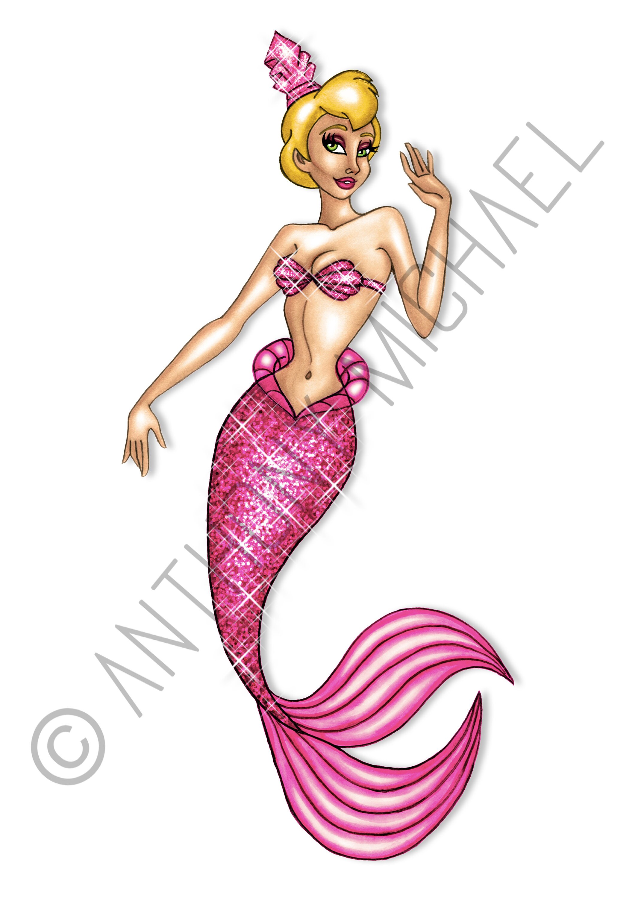 Disney Princess The Little Mermaid Daughters Of Triton Andrina Print