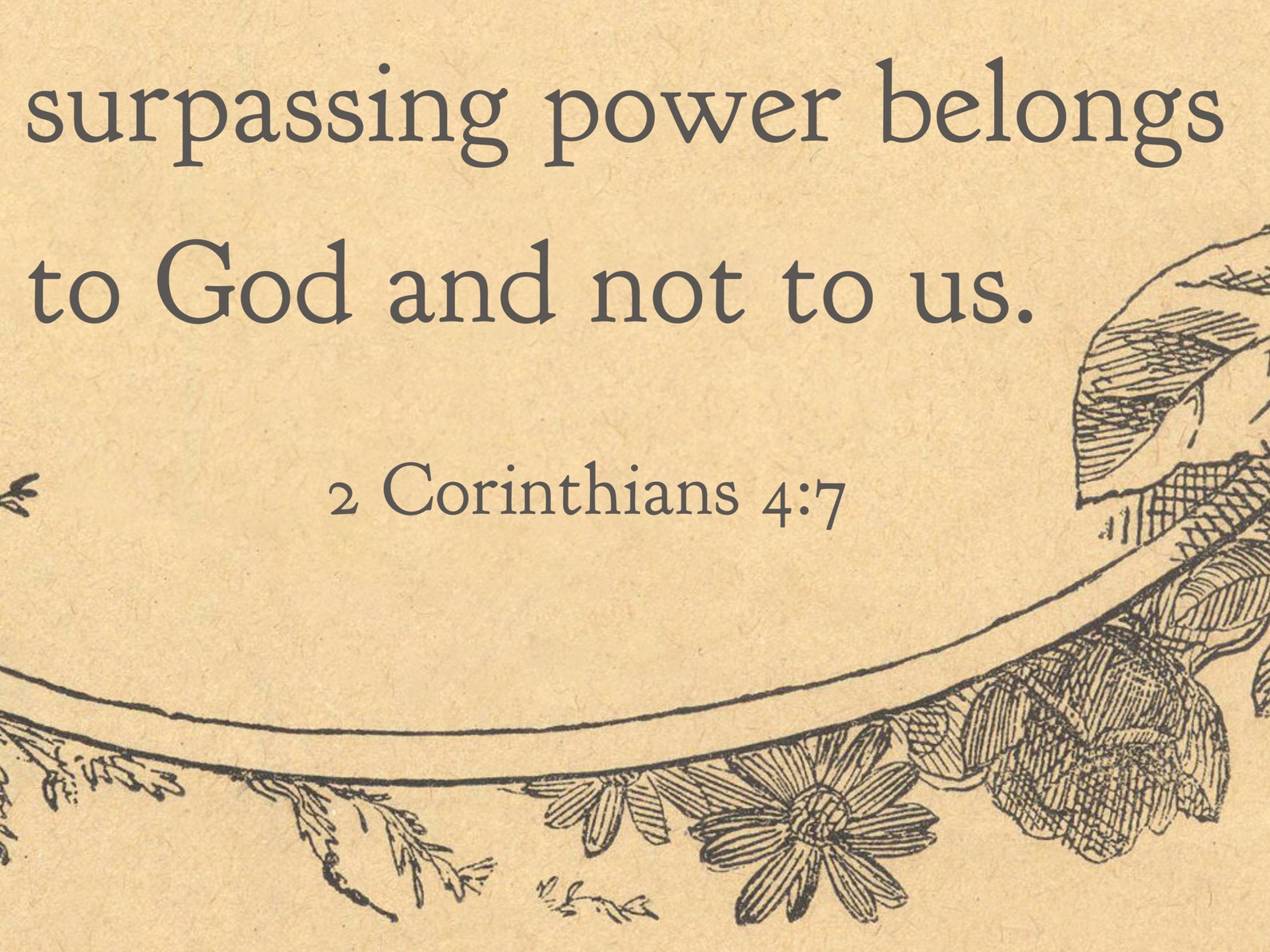 Bible Verse Floral Sketch Printable Art, Jars of Clay Scripture Print ...