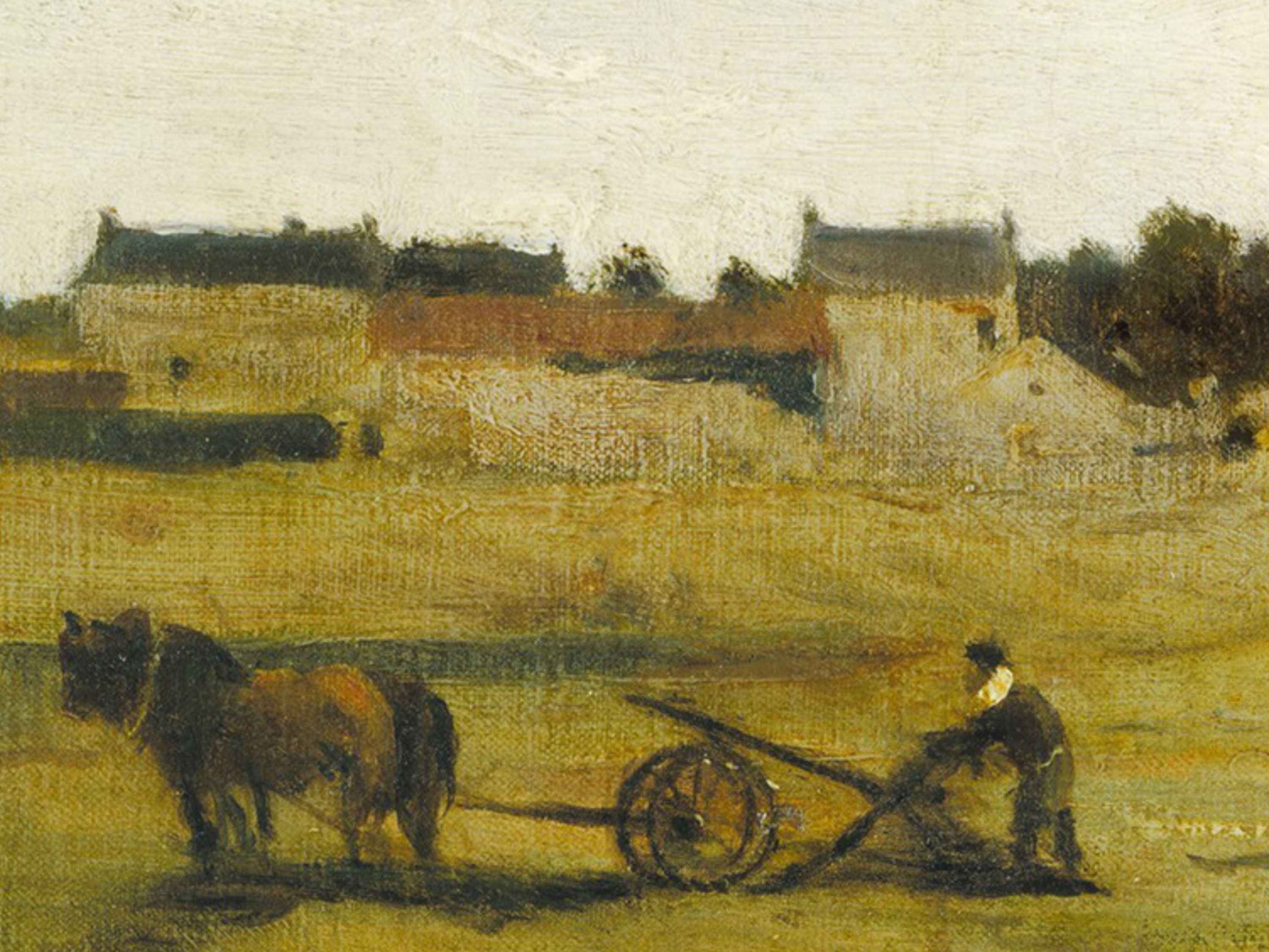 Vintage Farm Scene, PRINTABLE Artwork, French Landscape, Village ...