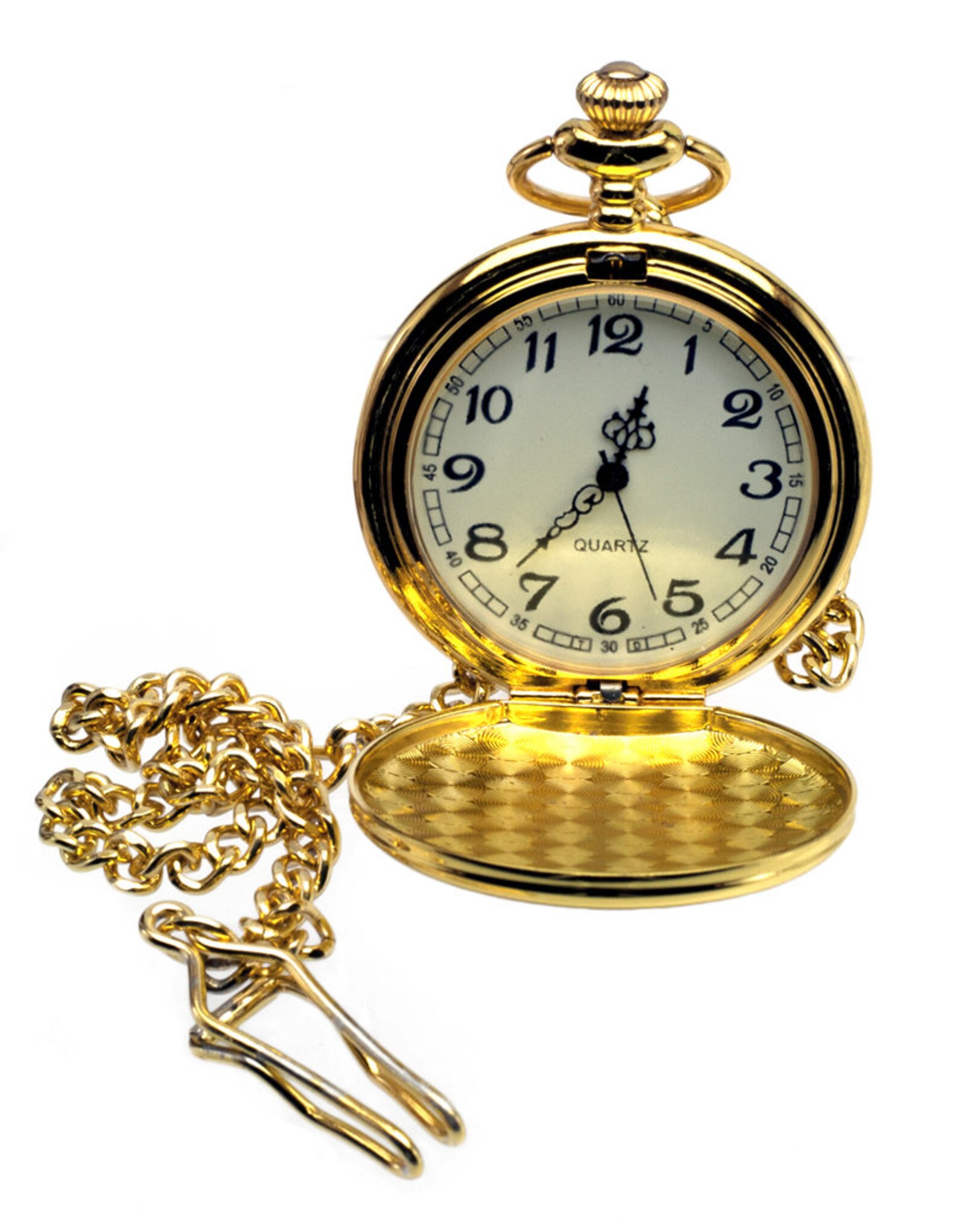Custom Pocket Watch Bright Gold / Personalized Engraved Etsy