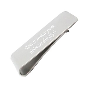 Custom Money Clip / Personalized Engraved Name Or Message