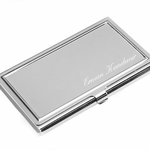 Porta biglietti da visita Personalizzato / Messaggio personalizzato o nome inciso