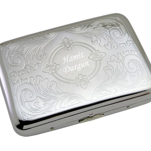 Personalized Cigarette Case bms408 / Custom Engraved Name