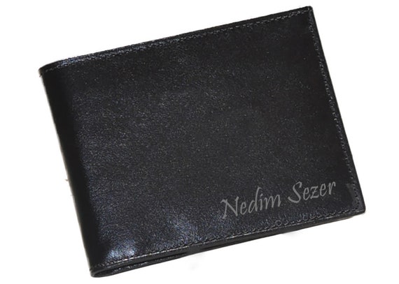 Cartera hombre con nombre grabado sale