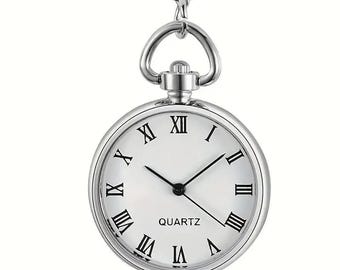 Watch Necklace White Inside Personalized / Custom Engraved Message