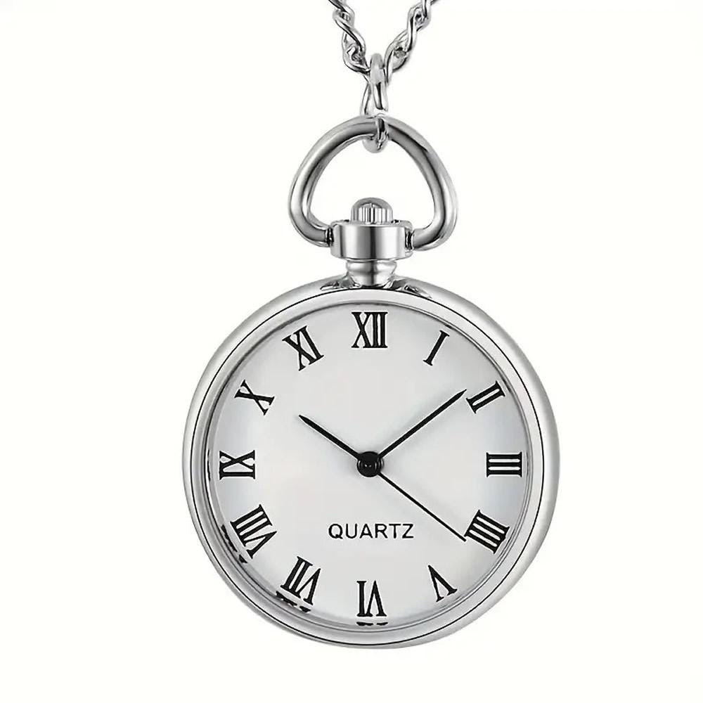 Watch Necklace White Inside Personalized / Custom Engraved Message