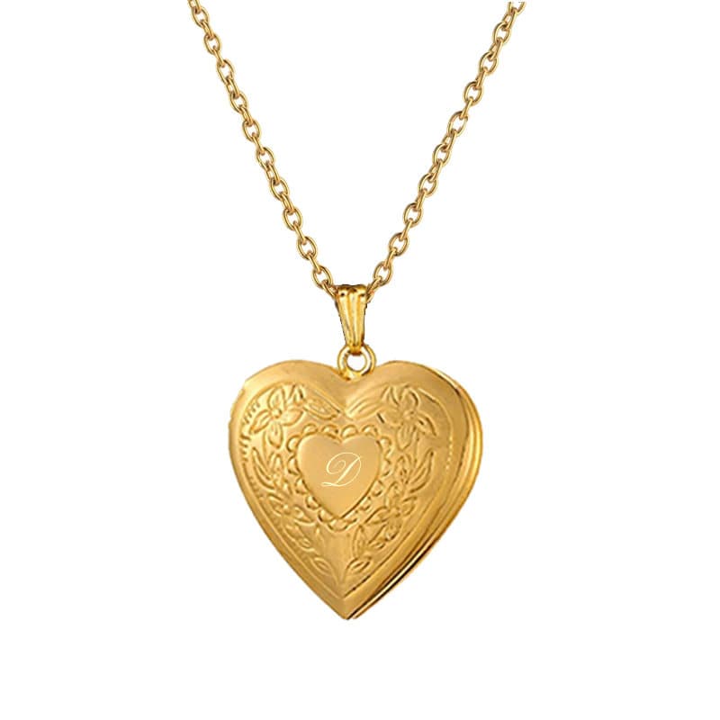 Custom Necklace 18K Gold Plated Photo Frame Necklace / Etsy