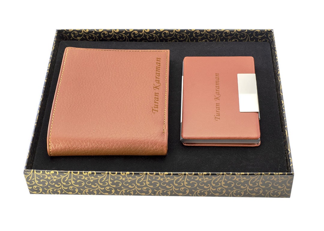 Porte-Cartes De Visite Personnalisé En Bois De Noyer Noir Et Métal – Gravure Nom, Logo Ou Texte, Organiseur De Bureau Élégant, Idéal Cadeau Professionnel Homme Femme