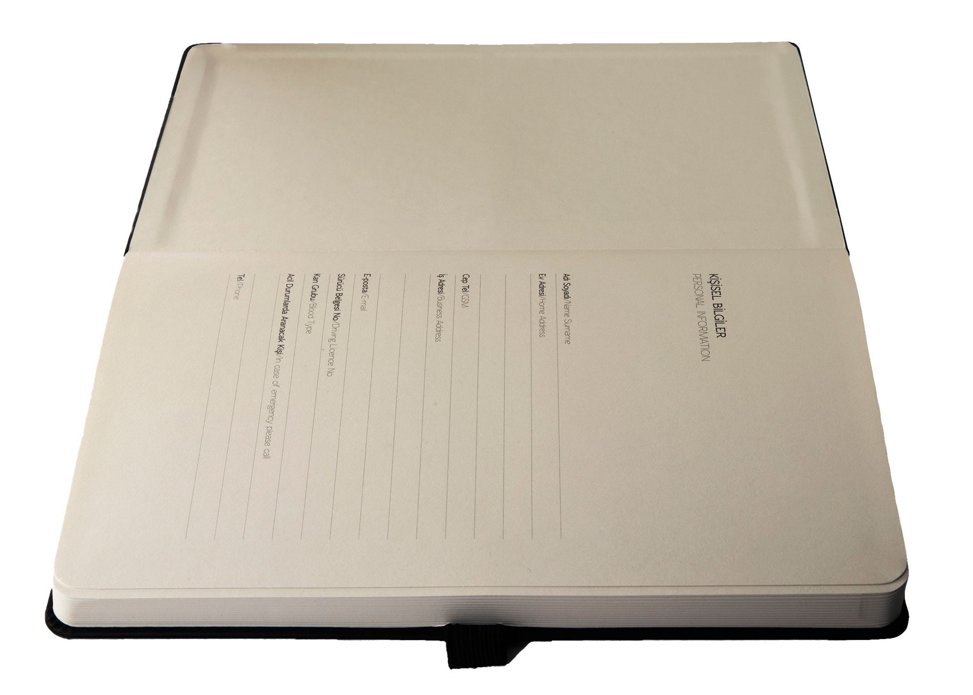 Custom Notebook and Pen Set - Black / Personalized Name