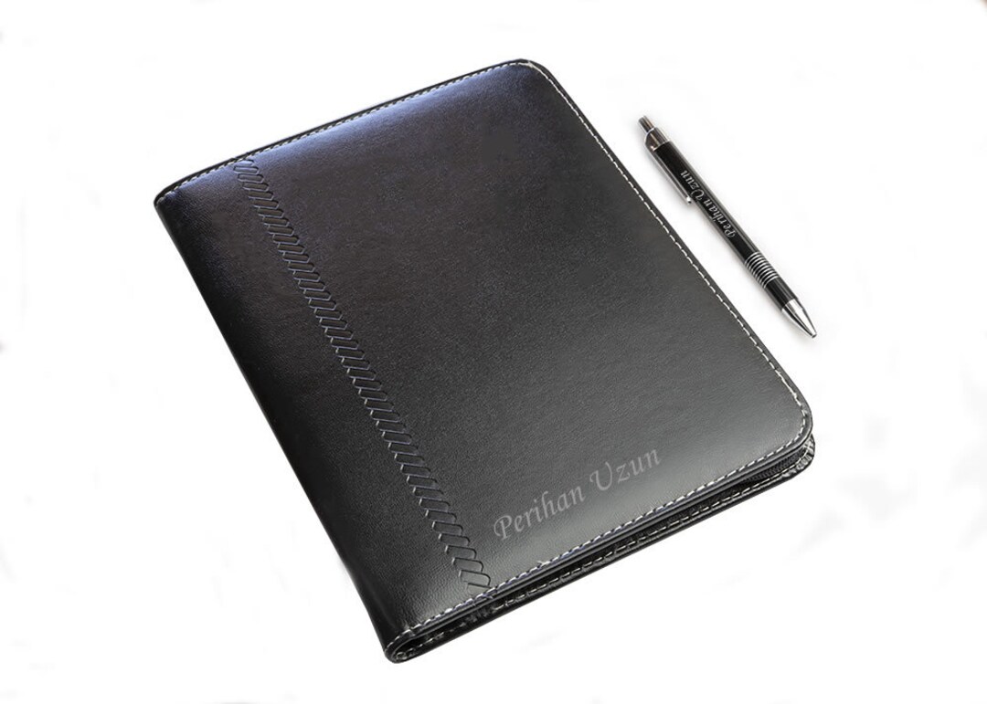 Personalized Notepad and Pen Set Zippered Calculator / Etsy