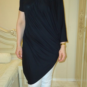 Oversize T-Shirt blouse tunic DressTOP Asymmetrical tunic extravagant top / All sizes available Us Uk Eu