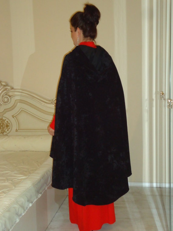 velours Cape soirée manteauElegant Manteau cape CapBoho noir manteauopéra Capcapuchon manteauGothic soirée Cap CapVictorian CapBoho CdthxBosQr