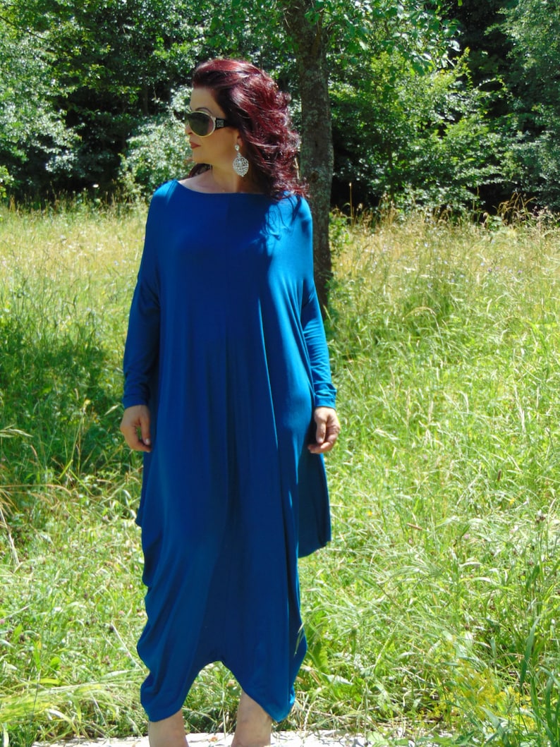 Draped dressOversize Dress Summer DRESSCover up dressPetrol DressCaftanMaxi dressPlus size dressDaywaer dressKaftanTeal dress