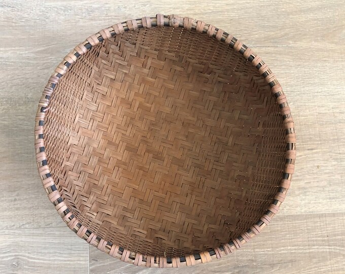 14 Vintage Wall Basket, Winnowing Basket, Wall Basket, Woven Basket Wall Décor, Boho Wall Décor