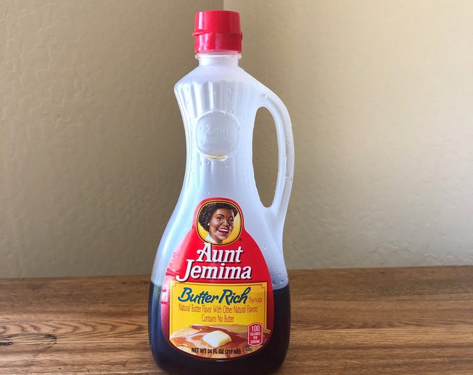 Aunt Jemima Syrup Bottle, Aunt Jemima Syrup Bottle With Face, Aunt