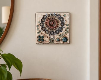 Mid Century Modern Søholm Denmark Ceramic Wall Plaque #3556 by Noomi Backhausen