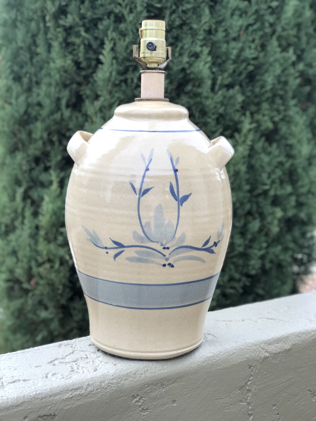 Large Stoneware Jug Lamp, Vintage Table Lamps for Living Room, Etsy Vintage Table Lamps Etsy