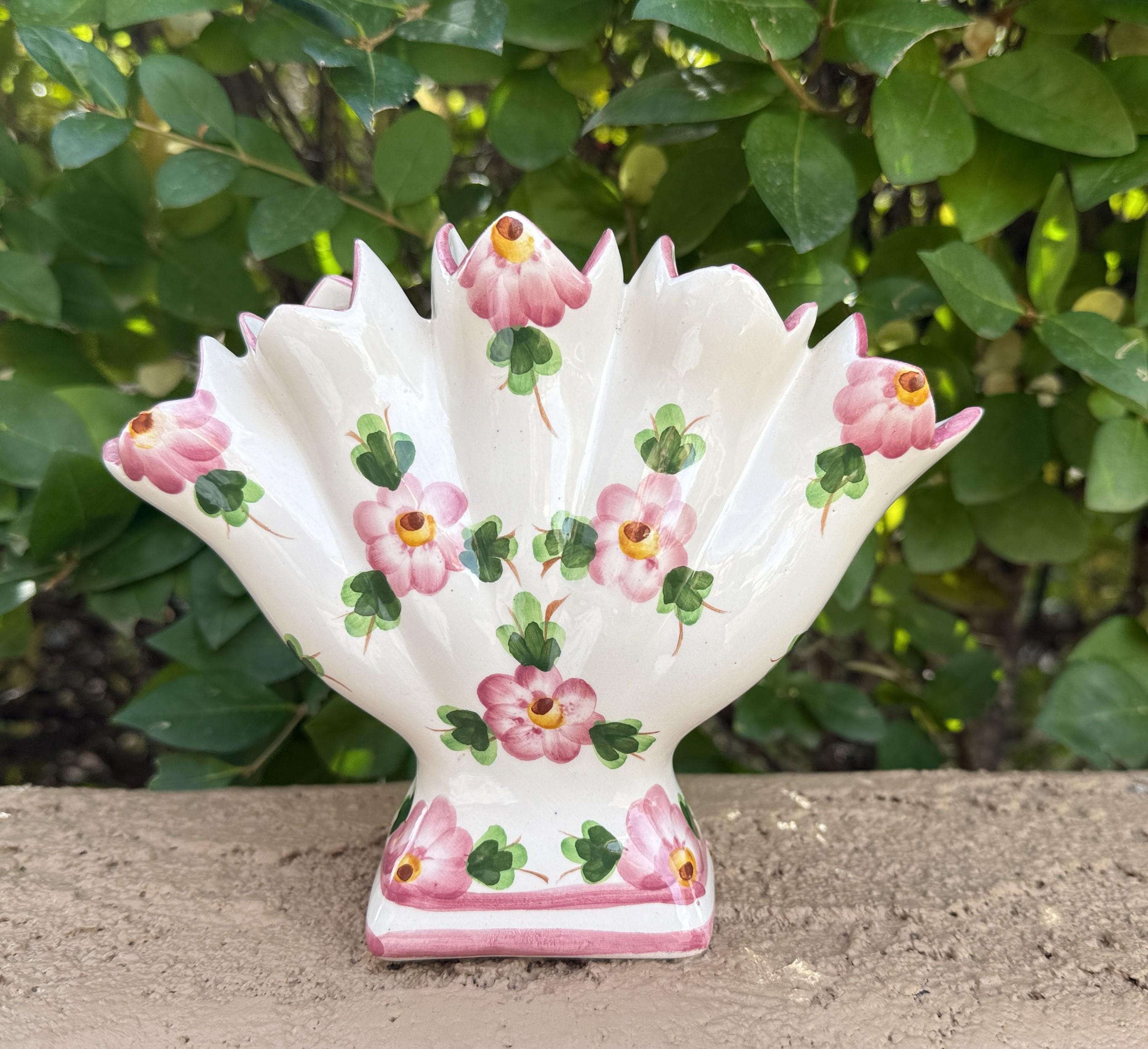 花瓶・フラワースタンド vintage * Portugal ribbon flower vase 花瓶・フラワースタンド vintage * Portugal ribbon flower vase