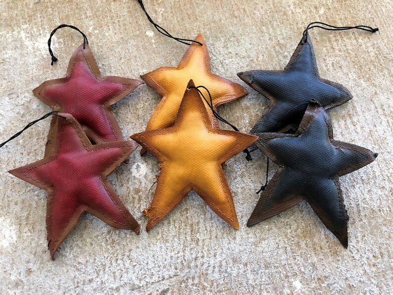 6 Fabric Stars Dough Bowl Fillers Decorative Bowl Filler Etsy
