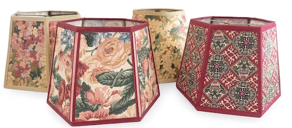 Vintage Floral Lampshade: Clip On Lamp Shade