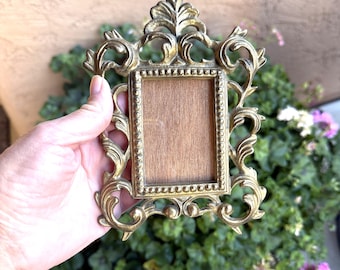 Vintage Ornate Gold Tabletop Picture Frame with Glass, Sold Individually